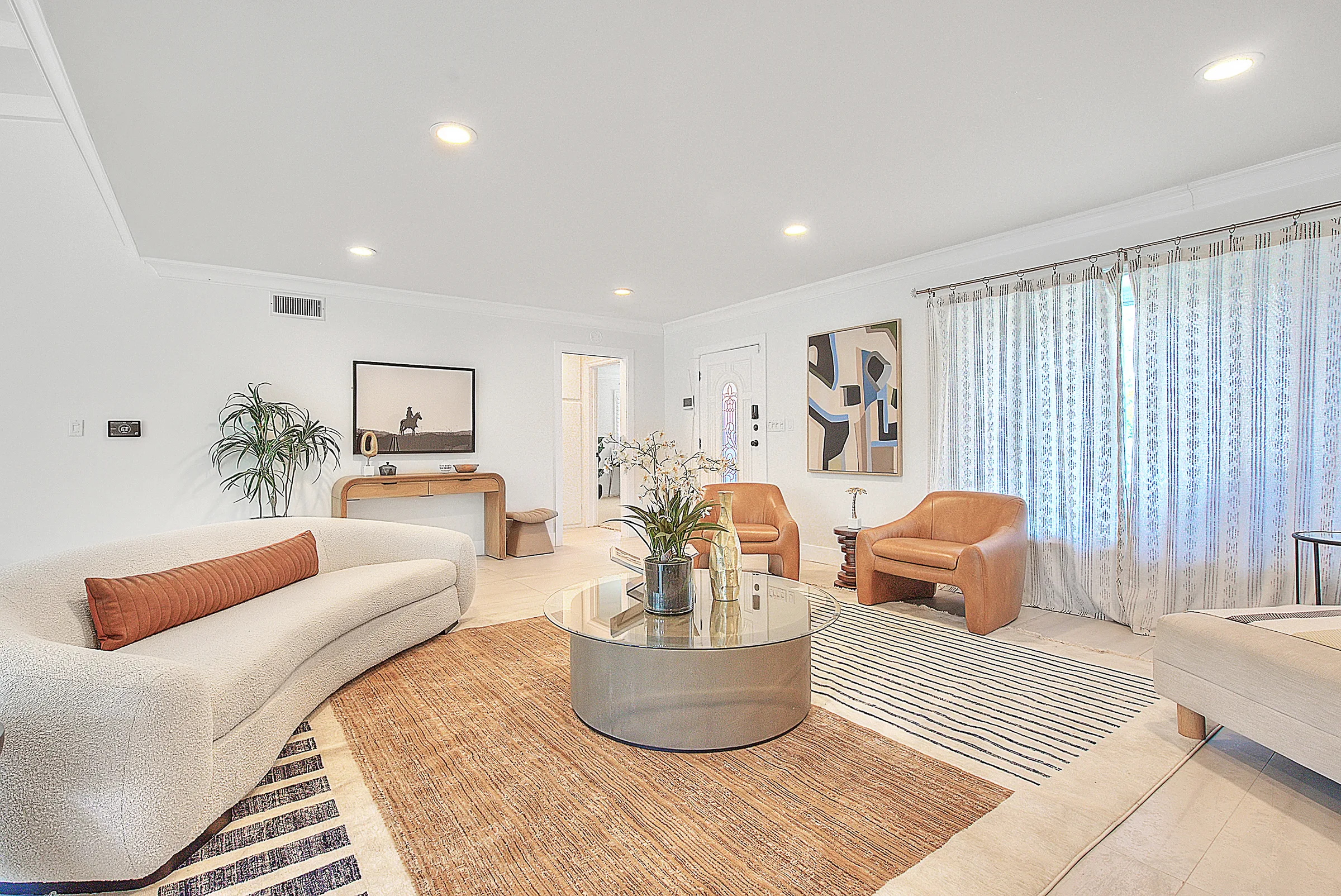Staged interior at 1420 Riviera Dr