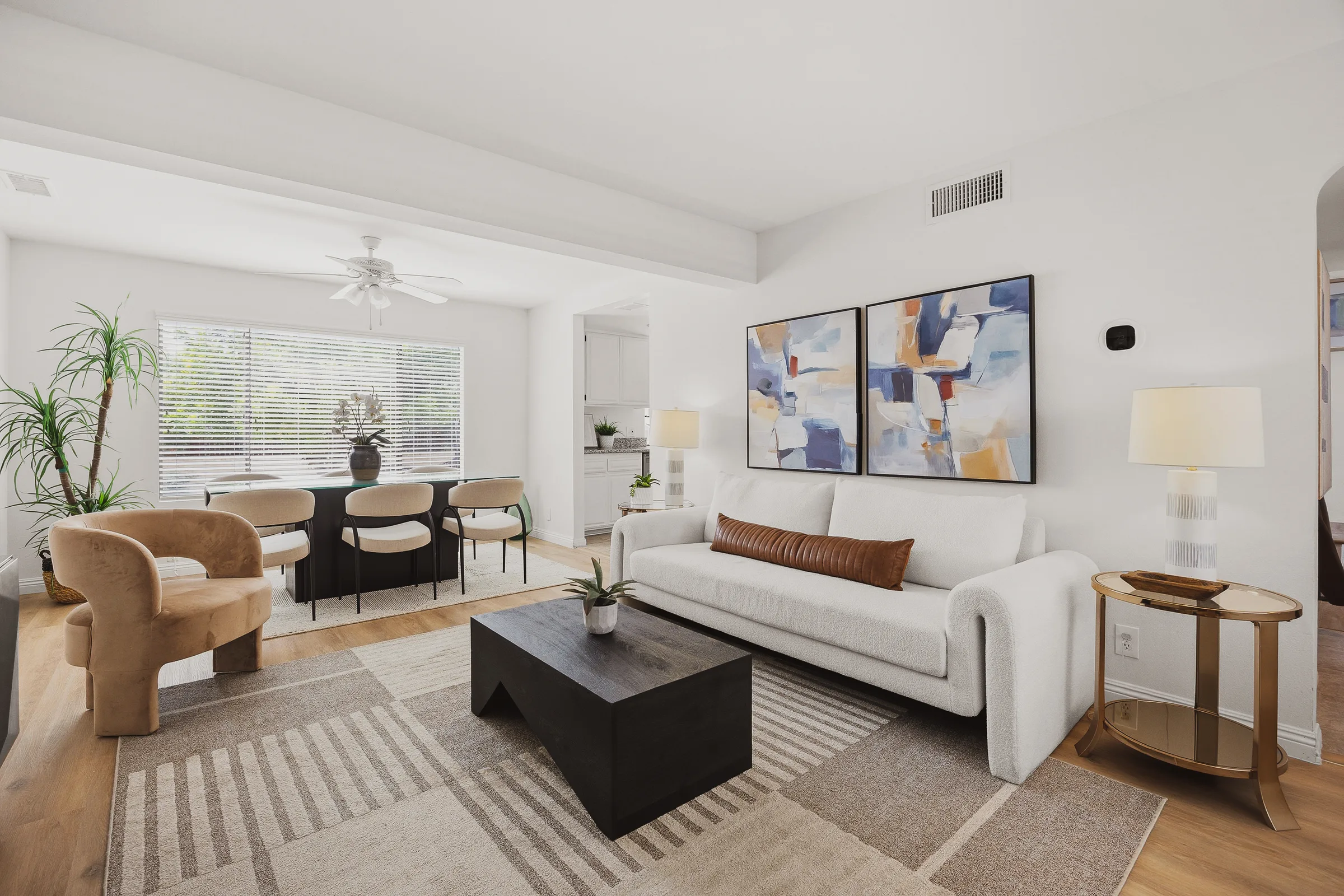 Staged interior at 8815 Mission Dr B