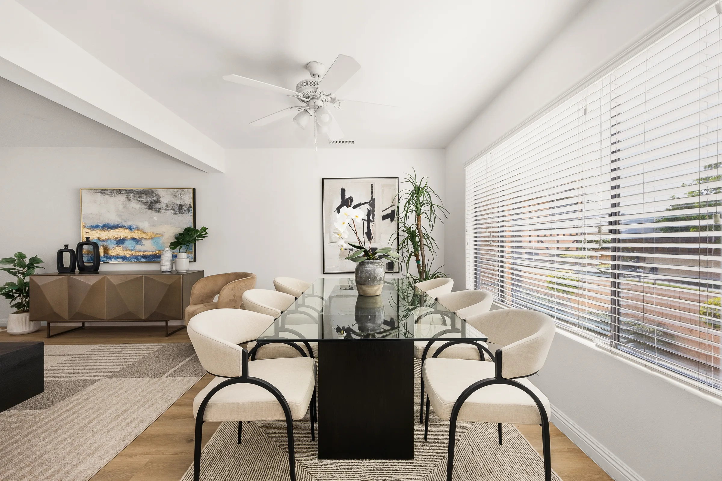 Staged interior at 8815 Mission Dr B
