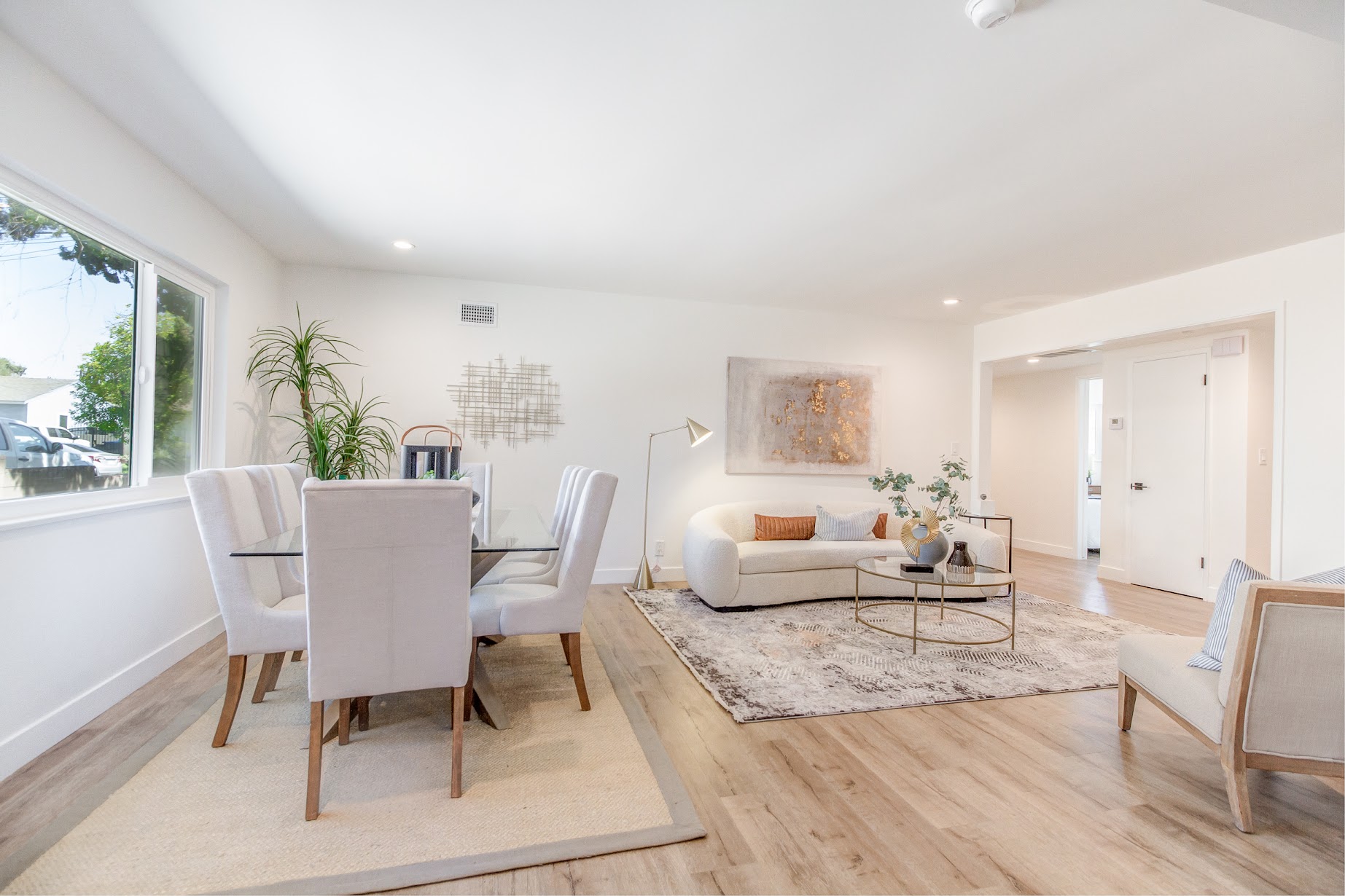 Staged living room - home staging, Greater Los Angeles