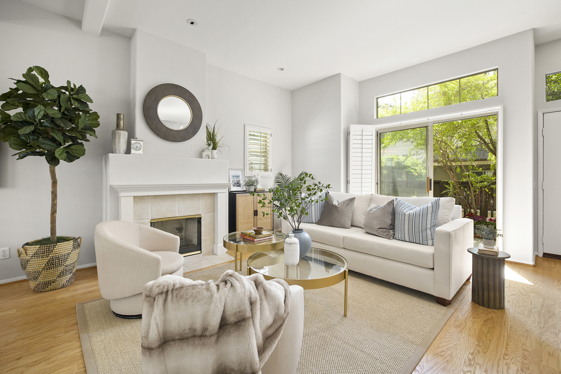Staged living room