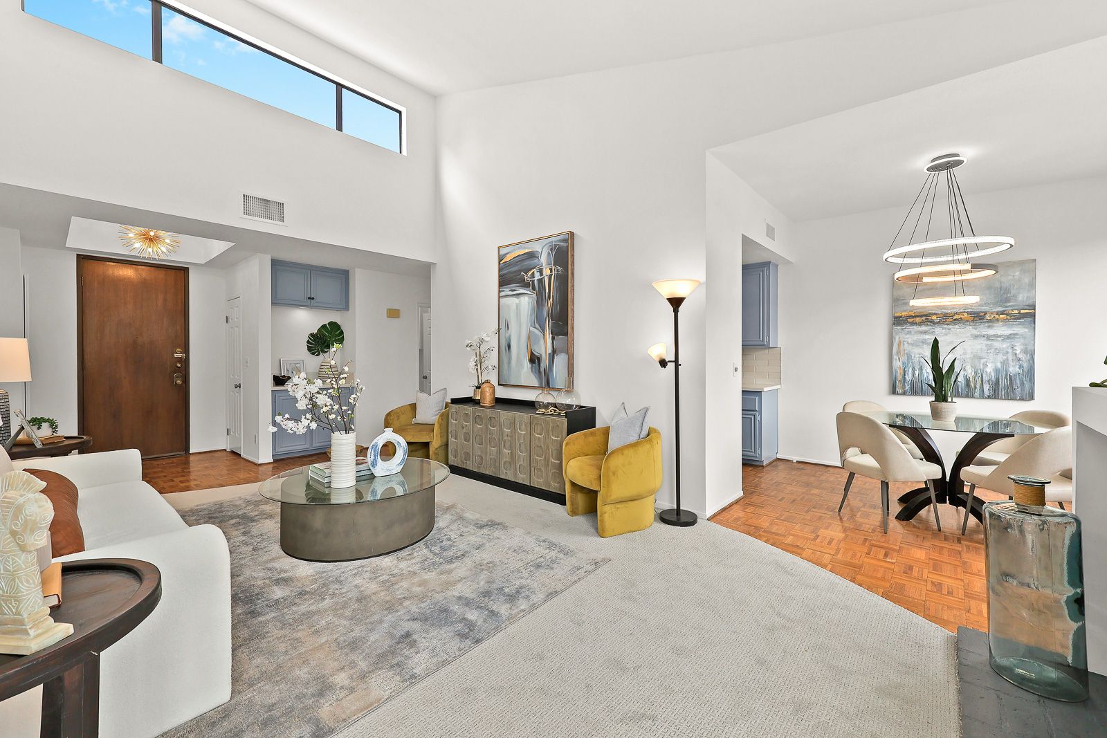 Staged condo living room - home staging, Greater Los Angeles